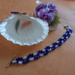 Zigzag Bracelet - Royal Blue and White Zigzag Bracelet - Royal Blue and White