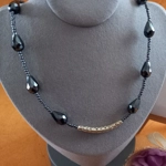Zoe Necklace - Hematite Zoe Necklace - Hematite