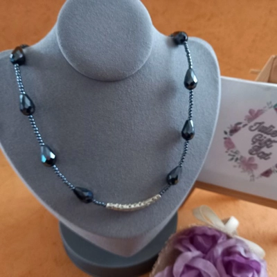 Zoe Necklace - Hematite Zoe Necklace - Hematite