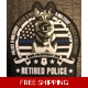 Rubber Retired Police Canine Foundation Patch Rubber Retired Police Canine Foundation Patch