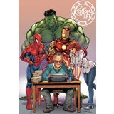 Stan Lee & Marvel Heroes 11x17 Print