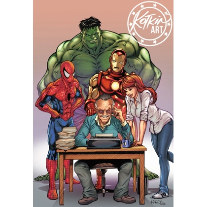 Stan Lee & Marvel Heroes Metal Trading Card