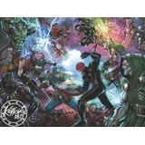 Avengers vs Baddies Metal Trading Card