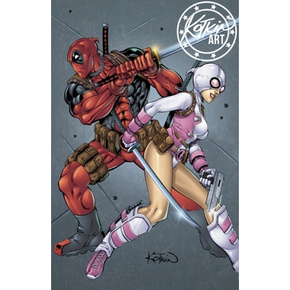Deadpool & Gwenpool Metal Trading Card