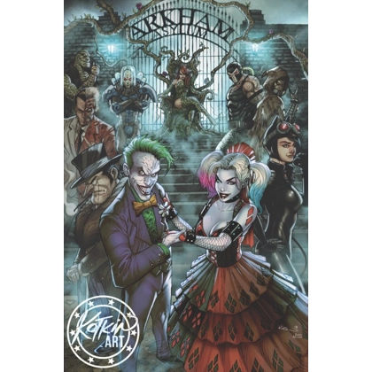 Joker & Harley Wedding Metal Trading Card