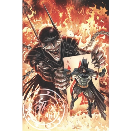 Batman Who Laughs, Adams Homage Metal Trading Card