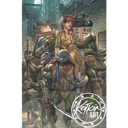 TMNT & April O'Neil Metal Trading Card