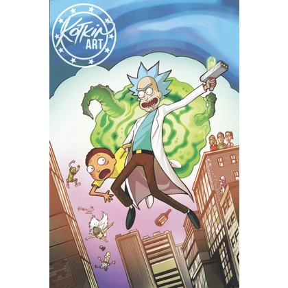 Rick & Morty, AF 15 Homage Metal Trading Card
