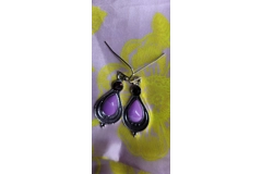 Purple Ruby Earrings