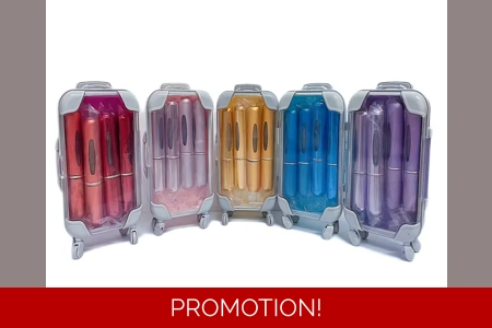 4pc Mini Spray Atomizers with Suitcase