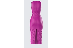 Magenta Midi Dress