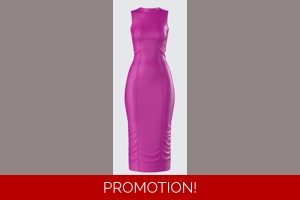 Magenta Midi Dress