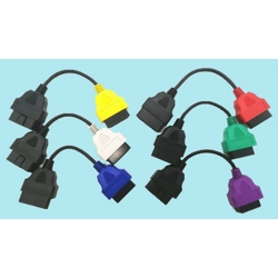 6 Colour Adapter Cable Set Fiat, Alfa Romeo, Lancia MultiECUScan V5.3 R1