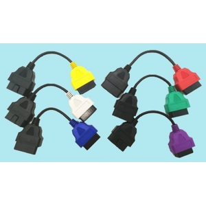 6 Colour Adapter Cable Set Fiat, Alfa Romeo, Lancia MultiECUScan V5.4