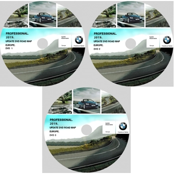 2019 BMW Pro CCC Sat Nav 3 Disc Set, Speed Cameras & 7-Digit Postcode