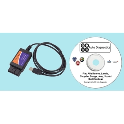 Fiat Alfa Romeo Chrysler USB Modified ELM 327 Lead MultiEcuScan V5.3 R1