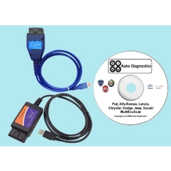 Fiat Alfa USB Switched FTDI KKL & Modified ELM 327 MultiEcuScan V5.4