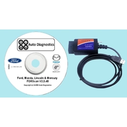 Ford, Mazda, Lincoln & Mercury USB FTDI ELM 327 Works FORScan V2.3.61