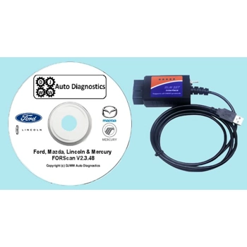 Ford, Mazda, Lincoln & Mercury USB FTDI ELM 327 Works FORScan V2.3.67