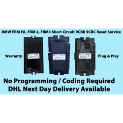 BMW FRM FA, FRM 2, FRM3 Short Circuit 9CBB 9CBC Reset Service