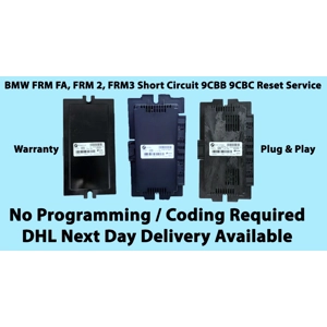 BMW FRM FA, FRM 2, FRM3 Short Circuit 9CBB 9CBC Reset Service