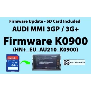 Audi A1 MMI 3GP / 3G+ – Firmware K0900 (HN+_EU_AU210_K0900) – Pre-Prepared SD Card