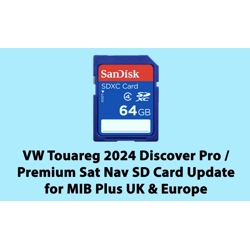 VW Touareg 2024 Discover Pro / Premium Sat Nav SD Card Update for MIB Plus UK & Europe