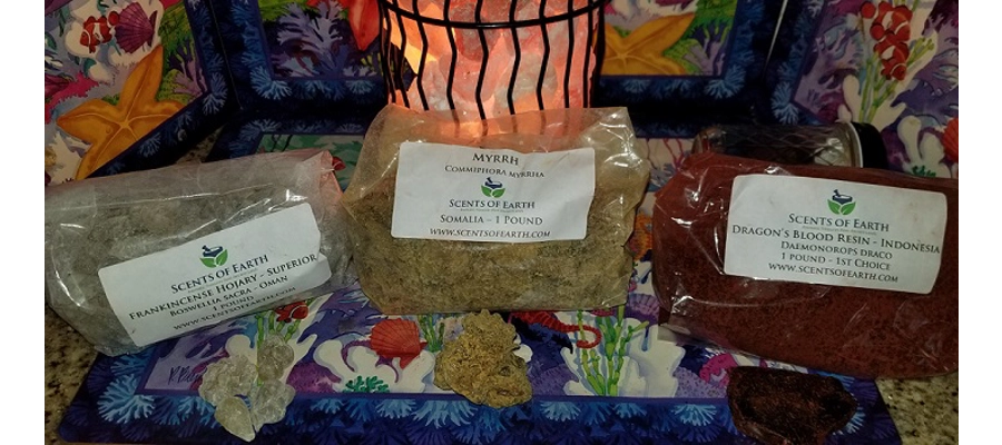 Frankincense $30 oz. Myrrh $20 oz.