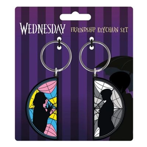 Wednesday & Enid Window Keyring Set
