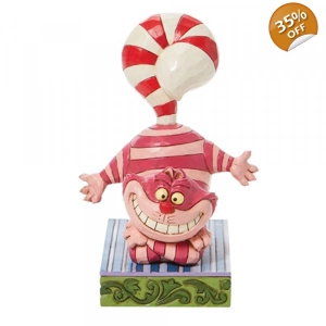 Cheshire Cat Figure - Candy Cane Tail