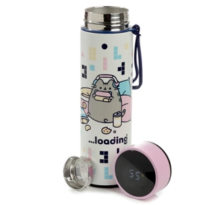 Gaming Cat Insulated Bottle-Digital Thermometer