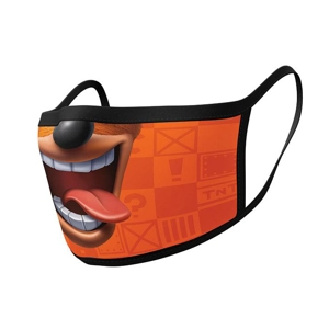 2x Crash Bandicoot Adult Face Coverings