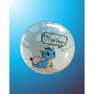 Hi Ron Button Badge