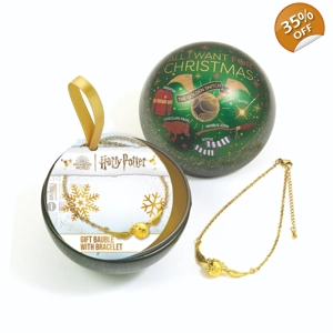 All I want Bauble with Golden Snitch Bracelet