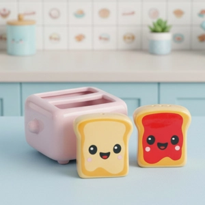 Toast Salt and Pepper Shakers