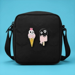 Melting Ice Cream Enamel Pin Badges