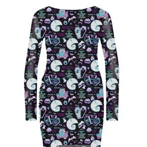 Glitch All Over Mesh Dress