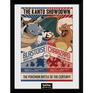 Blastoise Vs Charizard Framed Print