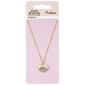 Pink and Gold Heart Necklace