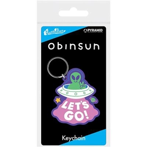 Let's Go UFO Keyring