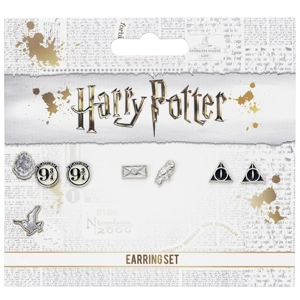 Stud Earring Set - Platform 9 3/4 - Hedwig and Letter - Deathly Hallows