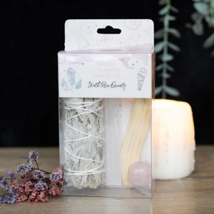 Smudge Kit with Rose Quartz