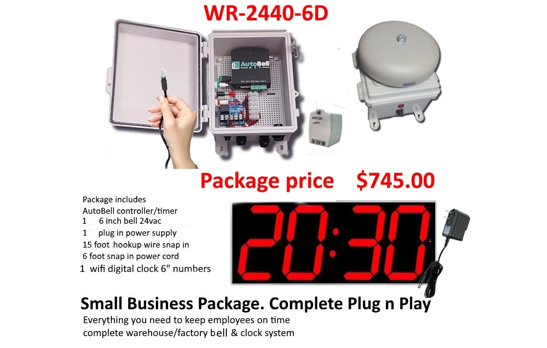 Network Timer with Bell & Clock