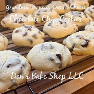 Grandma Francies Cream Cheese Chocolate Chip Cookies (2 Dozen)