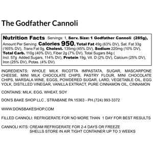 The Godfather Cannoli (4 Pack)
