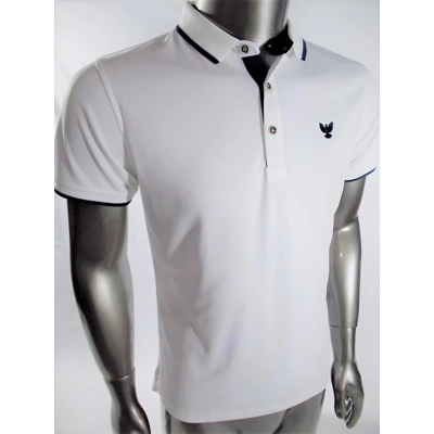 SUMAA Sport Fit Polo Shirt White