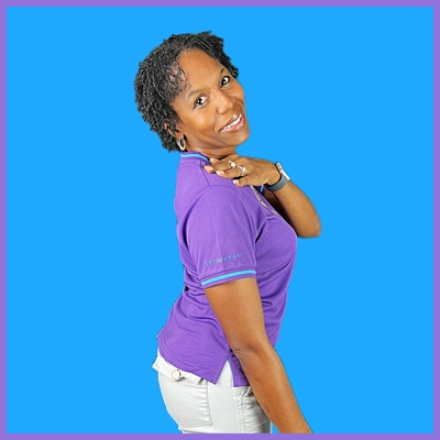 SUMAA-GIRL V Neck Purple/ Blue