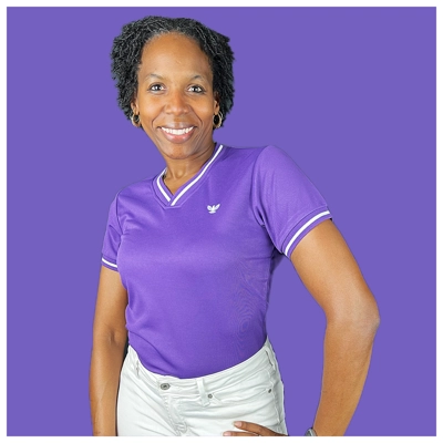 Women's Sumaa-Girl V Neck Purple