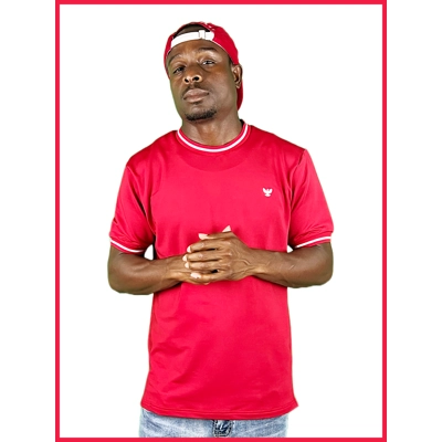 Sumaa Round Neck Red/ White