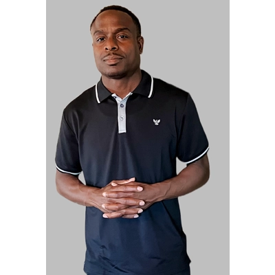 SUMAA Polo Black/ Gray